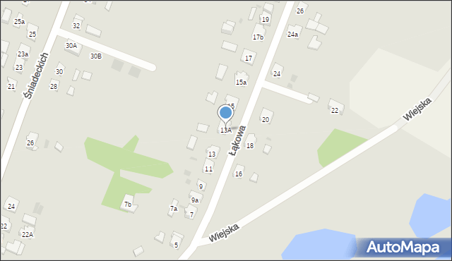 Janowiec Wielkopolski, Łąkowa, 13A, mapa Janowiec Wielkopolski