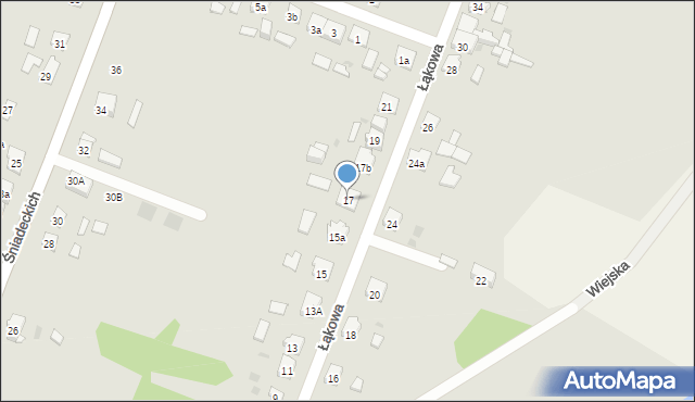 Janowiec Wielkopolski, Łąkowa, 17, mapa Janowiec Wielkopolski