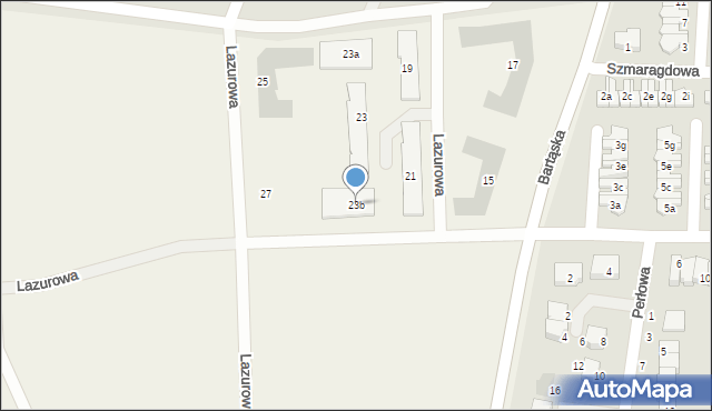 Jaroty, Lazurowa, 23b, mapa Jaroty