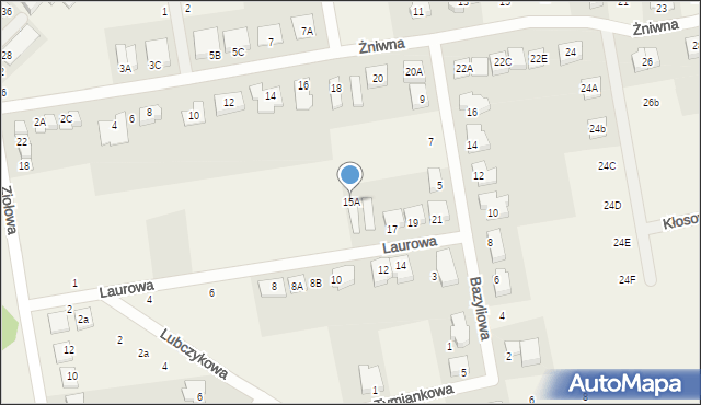 Jasin, Laurowa, 15A, mapa Jasin