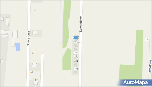 Jaskrów, Lawendowa, 10c, mapa Jaskrów