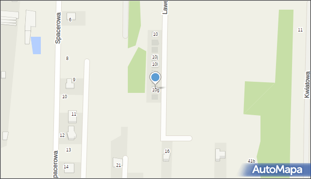 Jaskrów, Lawendowa, 10g, mapa Jaskrów