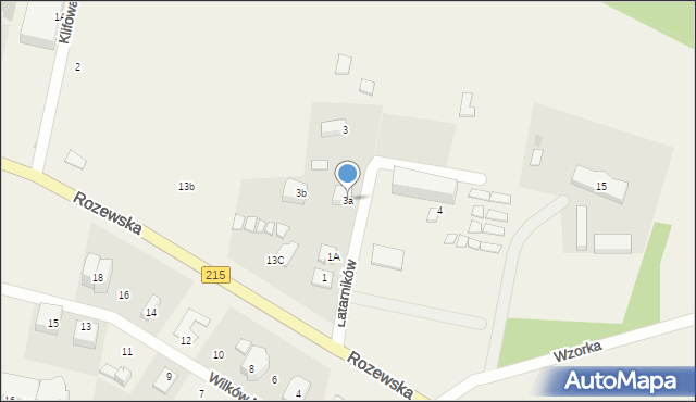 Jastrzębia Góra, Latarników, 3a, mapa Jastrzębia Góra