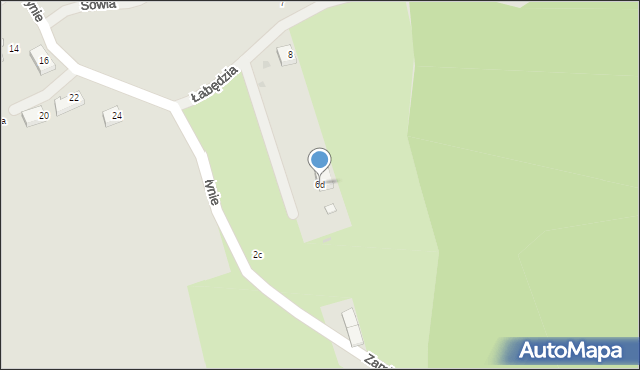 Jastrzębie-Zdrój, Łabędzia, 6d, mapa Jastrzębie-Zdrój