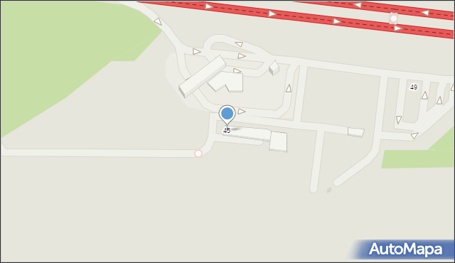 Jaworzno, Laskowiec, 45, mapa Jaworzno