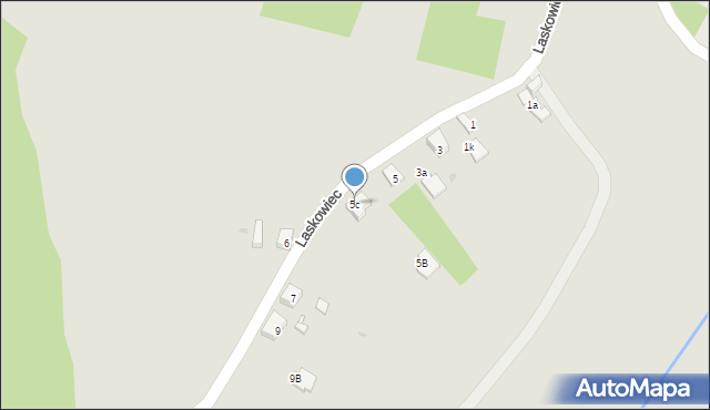 Jaworzno, Laskowiec, 5c, mapa Jaworzno
