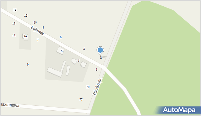 Jednaczewo, Łąkowa, 2, mapa Jednaczewo