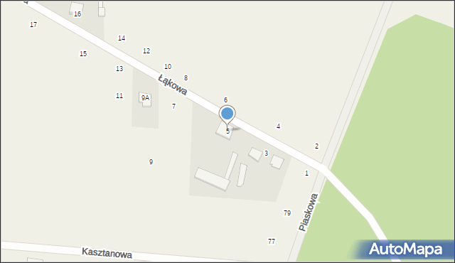 Jednaczewo, Łąkowa, 5, mapa Jednaczewo