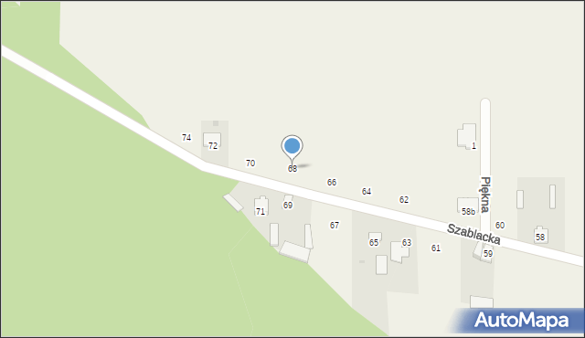 Jednaczewo, Łąkowa, 68, mapa Jednaczewo