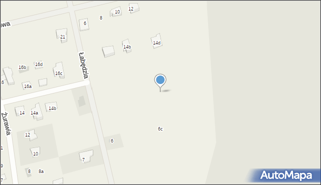 Jędrzychów, Łabędzia, 12d, mapa Jędrzychów