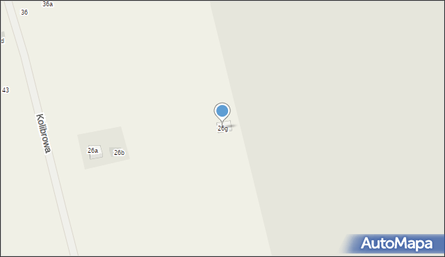 Jędrzychów, Łabędzia, 26g, mapa Jędrzychów