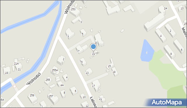 Jelenia Góra, Łabska, 11, mapa Jelenia Góra