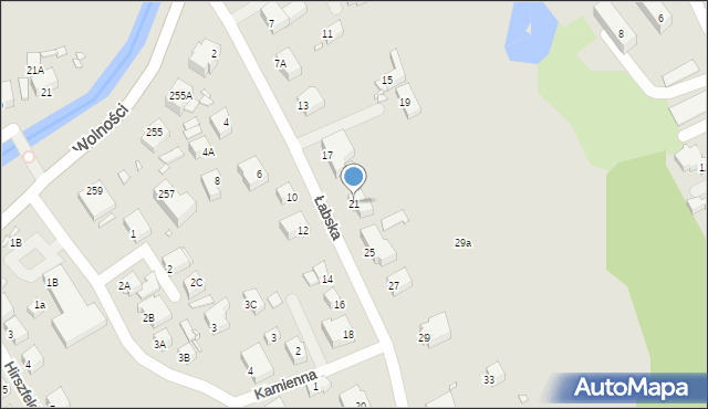 Jelenia Góra, Łabska, 21, mapa Jelenia Góra