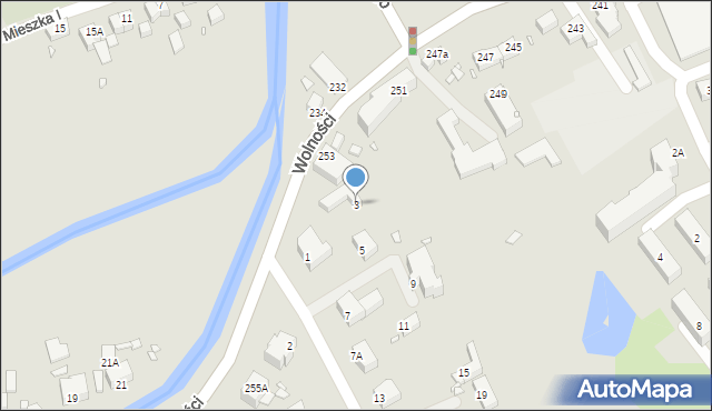 Jelenia Góra, Łabska, 3, mapa Jelenia Góra