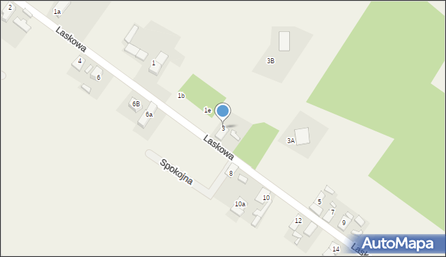 Jełowa, Laskowa, 3, mapa Jełowa