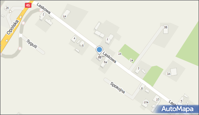 Jełowa, Laskowa, 6B, mapa Jełowa