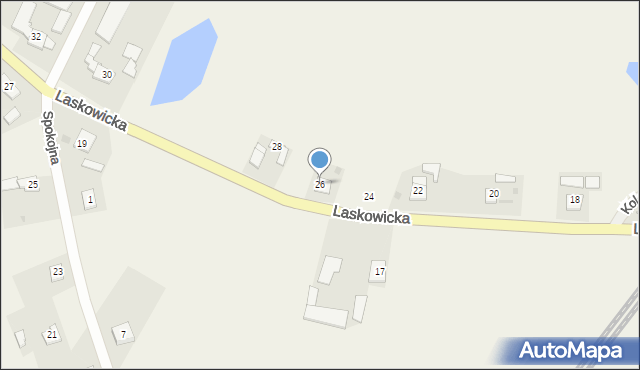 Jeżewo, Laskowicka, 26, mapa Jeżewo