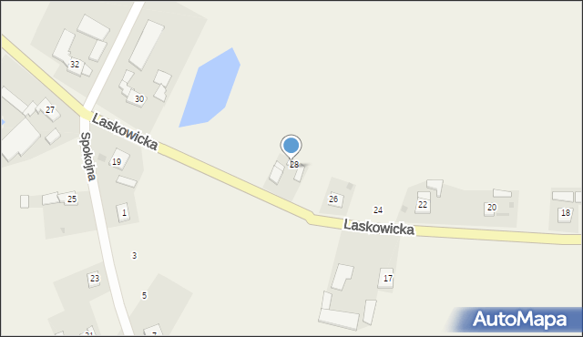 Jeżewo, Laskowicka, 28a, mapa Jeżewo