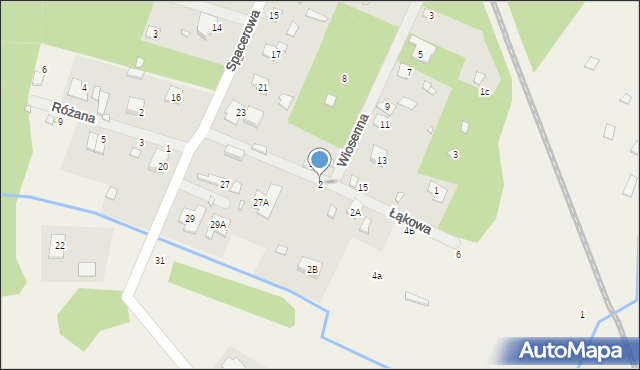 Jeziórko, Łąkowa, 2, mapa Jeziórko