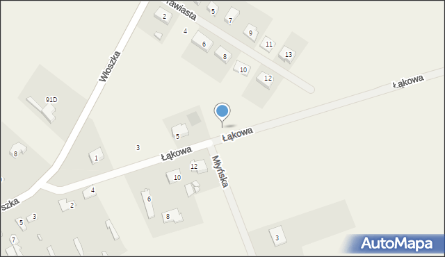 Juchnowiec Dolny, Łąkowa, 7, mapa Juchnowiec Dolny