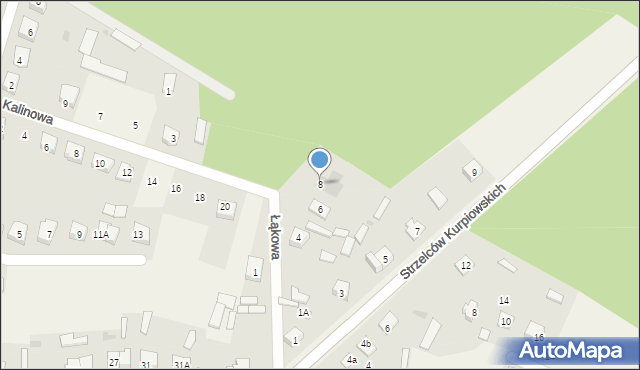 Kadzidło, Łąkowa, 8, mapa Kadzidło
