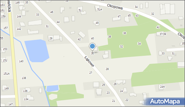 Kałęczyn, Łąkowa, 30, mapa Kałęczyn