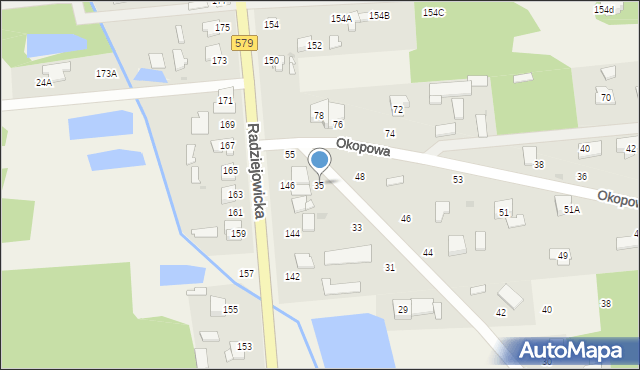 Kałęczyn, Łąkowa, 35, mapa Kałęczyn