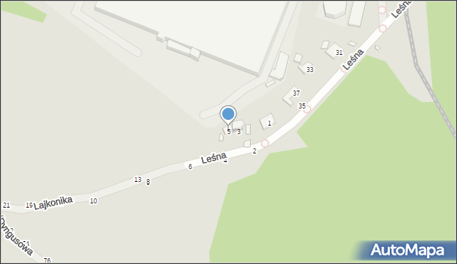 Kalisz, Lajkonika, 5, mapa Kalisza