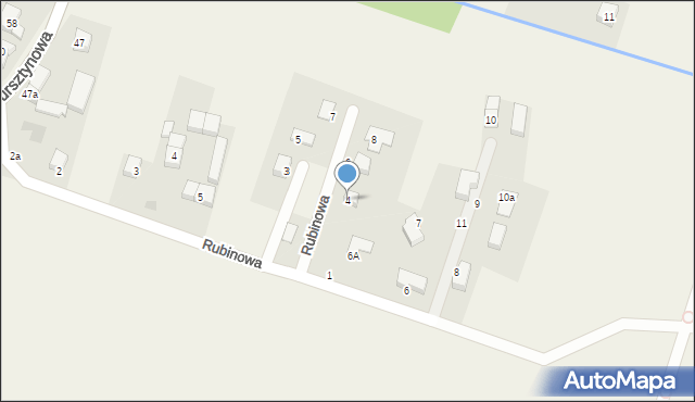 Kamień, Lazurytowa, 4, mapa Kamień