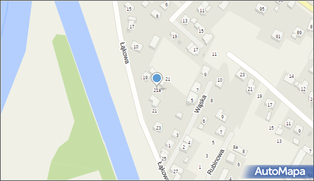 Kamieniec Wrocławski, Łąkowa, 21a, mapa Kamieniec Wrocławski