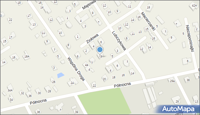 Kamionka, Lawendowa, 3/5, mapa Kamionka