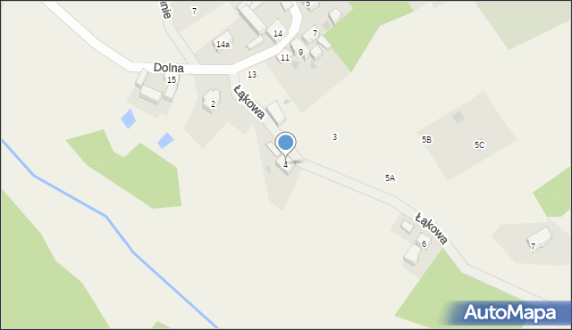 Kamionna, Łąkowa, 4, mapa Kamionna