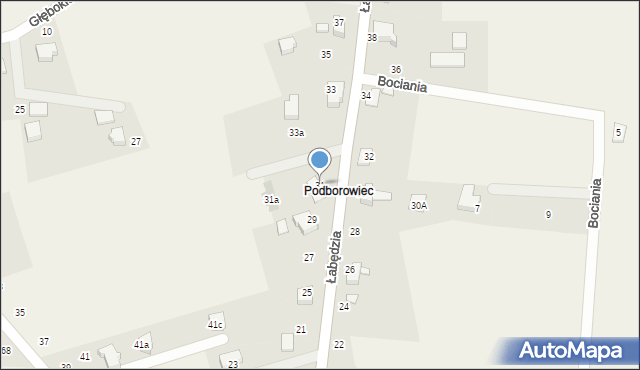 Kaniów, Łabędzia, 31, mapa Kaniów