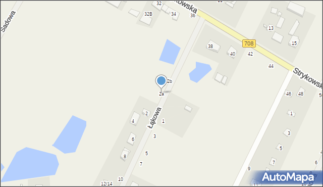 Kębliny, Łąkowa, 2a, mapa Kębliny