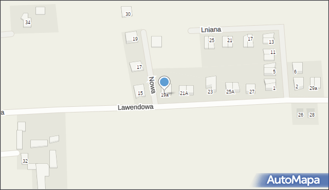 Kębłowo, Lawendowa, 19a, mapa Kębłowo
