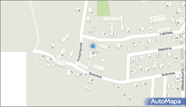 Kędzierzyn-Koźle, Łąkowa, 15, mapa Kędzierzyna-Koźle