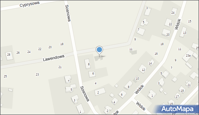 Kicin, Lawendowa, 17, mapa Kicin