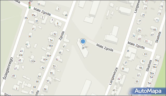 Kielce, Langiewicza Mariana, gen., 16, mapa Kielc