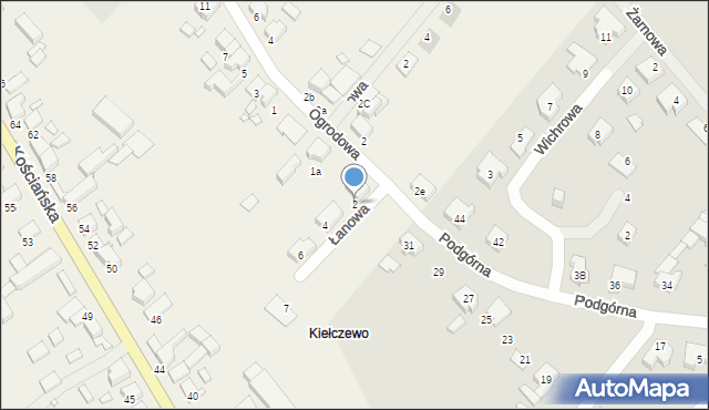 Kiełczewo, Łanowa, 2, mapa Kiełczewo