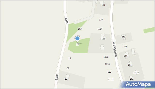 Kiełkowice, Łąki, 17, mapa Kiełkowice