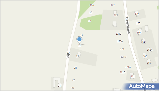 Kiełkowice, Łąki, 21, mapa Kiełkowice