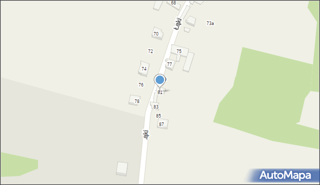 Kiełkowice, Łąki, 81, mapa Kiełkowice