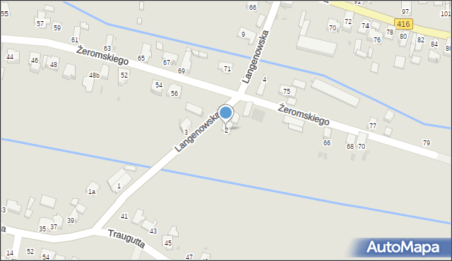 Kietrz, Langenowska, 2, mapa Kietrz