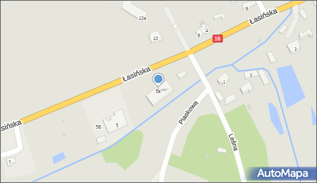 Kisielice, Łasińska, 5a, mapa Kisielice