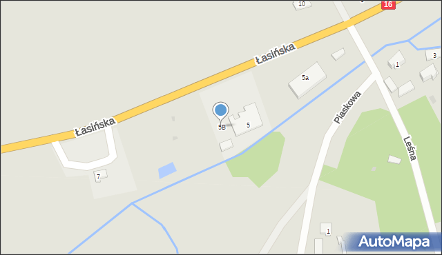 Kisielice, Łasińska, 5B, mapa Kisielice