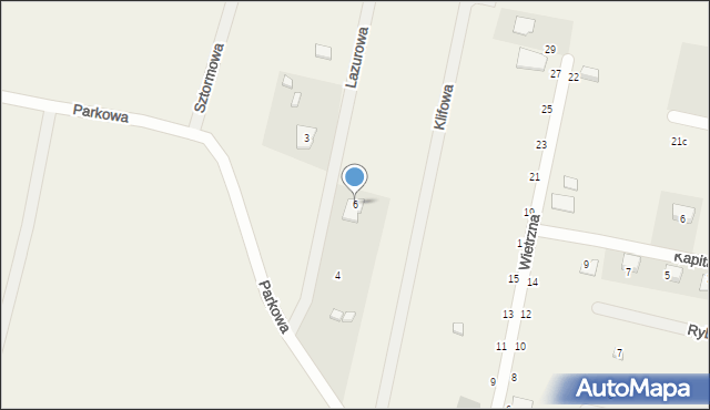 Kładno, Lazurowa, 6, mapa Kładno