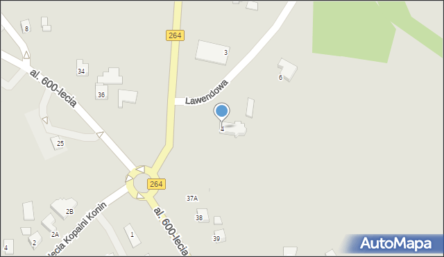 Kleczew, Lawendowa, 4, mapa Kleczew