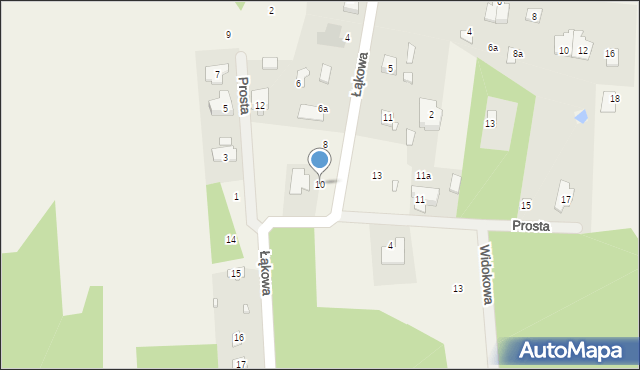 Klembów, Łąkowa, 10, mapa Klembów