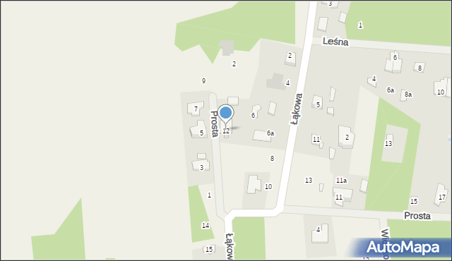 Klembów, Łąkowa, 12, mapa Klembów