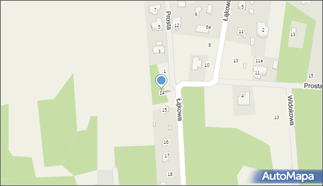 Klembów, Łąkowa, 14, mapa Klembów